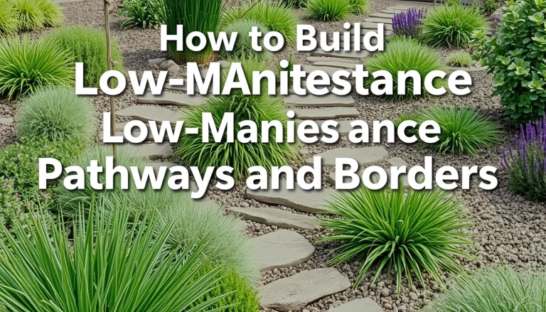 How to Build Low-Maintenance Xeriscape Pathways and Borders