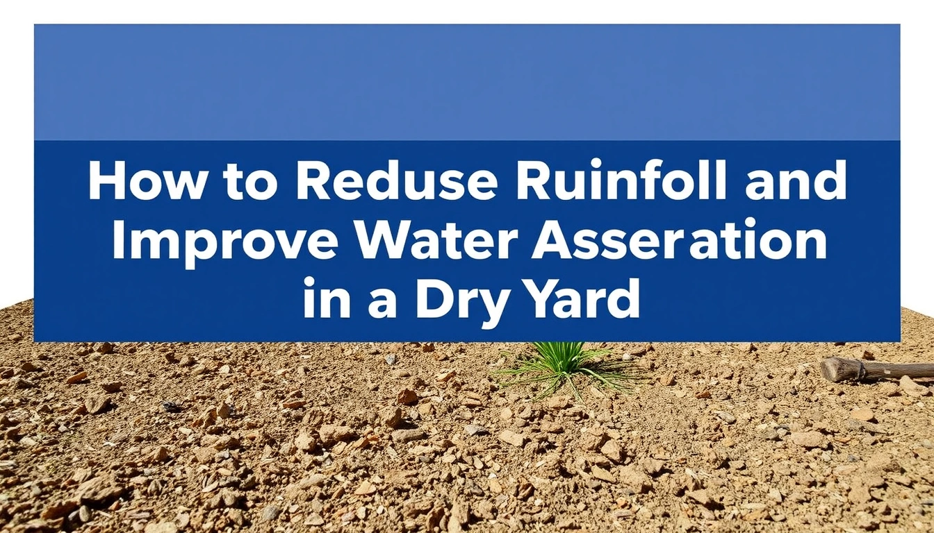 How to Reduce Runoff and Improve Water Absorption in a Dry Yard How to Reduce Runoff and Improve Water Absorption in a Dry Yard